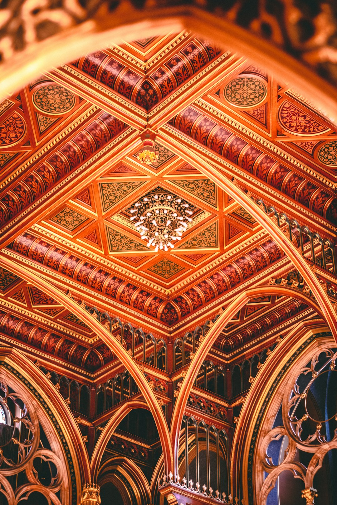 Splendid interior of the hungarian parliament building